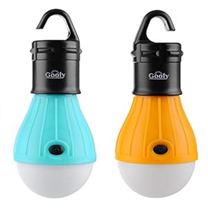 Goofy 2 Pack Portable LED Lantern Tent Light Bulb for Camping Hiking Fishing Emergency Light, Battery Powered Camping…