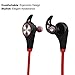 Bluetooth Headphones, Wireless Earbuds Bluetooth Headset with mic Sports running Earphones for iPhone Sony Samsung motorola LG (red)