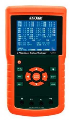 Extech PQ3450-30 3000A 3-Phase Power Analyzer and Data Logger Kit