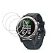 KIMILAR Compatible with Fenix 5 Smart Watch Screen Protector [3-Packs], Full Coverage Tempered Glass Screen Protector, [9H Hardness] [Ultra High Definition] [Scratch Resist] [No-Bubble]