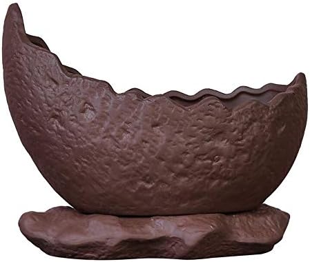 Vstylife Purple Sand Micro Bonsai Air Suspension Floating Flower Pot Potted Home Office Garden Ornament Business Gift Tray Ceramic Succulent Plant Planter