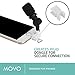 Movo MA200 3.5mm External Smartphone Microphone with Lightning Dongle Clip to Mount Mini Microphone for iPhone 7, 7 Plus, 8, X, XS, XS Max, 11, 11 Pro and Other iOS Devices (Grey)