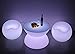 iver LED Luminous Bar Table Waterproof Plastic Furniture Outdoor Furniture Living Room Garden Furniture Wireless Remote Control Charging