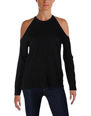 Womens Toleemar R Merino Wool Cold Shoulder Pullover Sweater