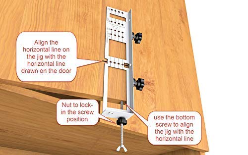 Jig Template for cabinet knobs pulls and handles installation, the SimpleJig - version 2