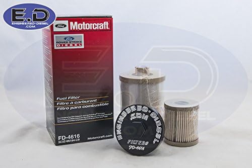 Fuel Filter Billet Cap WITH filter FD-4616 - Engineered Diesel - Powerstroke 6.0L 2003 - 2007