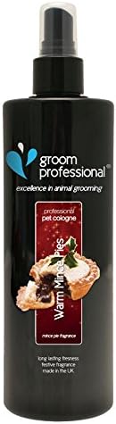 GROOM PROFESSIONAL Warm Mince Pies Dog Cologne Spray, Dog Perfume Spray, Dog Spray for Smelly Dogs, Sumptuous Festive Scent
