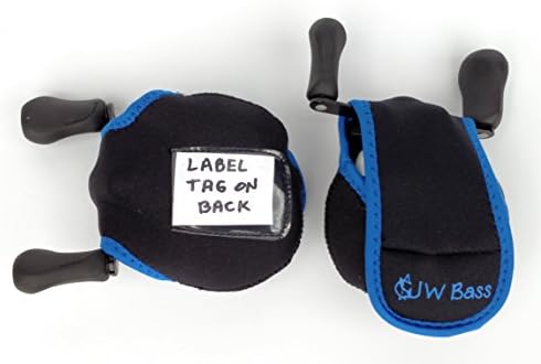 JW Bass Reel Cover Bag Case with Label Tag New Design BaitCaster Fishing 2 Pack