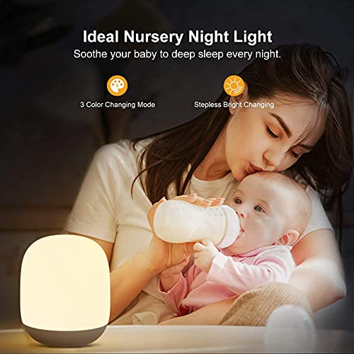 Rechargeable Night Light for Kids, Dimmable Baby Touch Control Lights