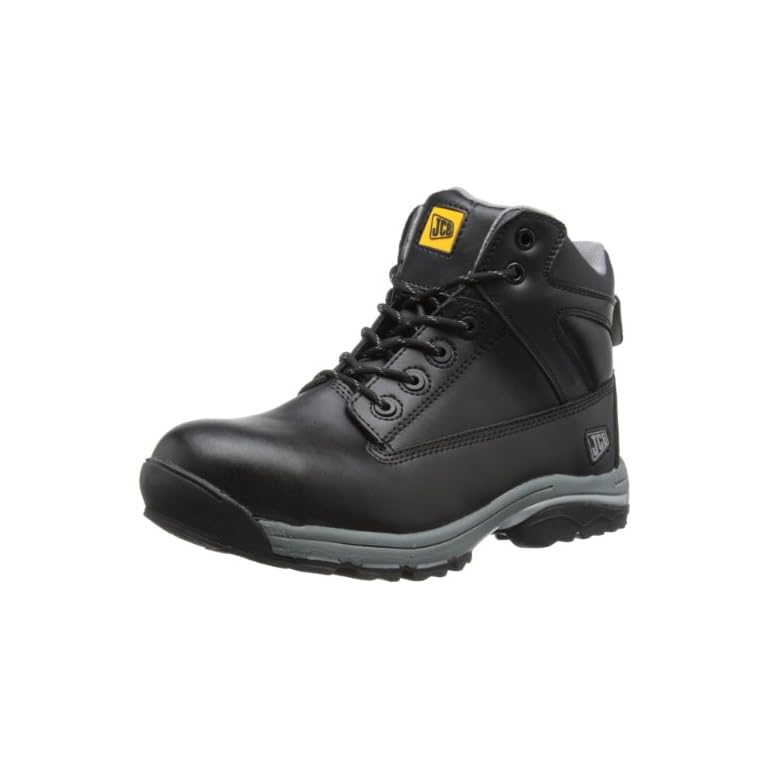 JCB Mens Workmax B Safety Boots Grey/Black 8 UK, 42 EU British Trucking