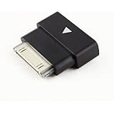 Helloo Dock Station Extender Extension Adapter Black 30 Pin Male to Female For Lifeproof case iPhone 4 4S iPad iPod