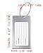 Luggage Tags, WeBravery Suitcase Labels Business Card Holder Travel Bag ID Metal Luggage Tag (2Pack-Silver)
