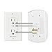 Cable Matters 2-Pack 3 Sided 6 Outlet Splitter Grounded Outlet Extender Wall Tap