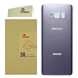 LUVSS New Rear Glass for [Samsung Galaxy S8 Plus] G955 (All Carriers) Back Glass Panel Battery Door Cover Housing Replacement [NOT for S8] (Grey)