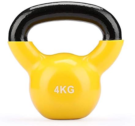 Fithalt Coated Kettlebell Cast Iron Vinyl for Women/Men Workout