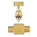 Litorange 2 Pack Heavy Duty Brass Replacement Control Needle Valve 1/4
