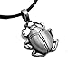 Exoicdream Egyptian Scarab Beetle Pewter Pendant Jewelry + 18