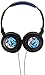 Maxell 190265 Fold Up Wired Lightweight Soft Comfort Extra Large 40mm Long Wear Headphones Amplified-Blue