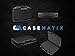CASEMATIX Mini Drone and Accessory Travel Case Bag With Customizable Foam - Fits Parrot Airborne Night or Cargo MiniDrone With Hull Bumpers On or Off , Charger , Battery , Propellers and More