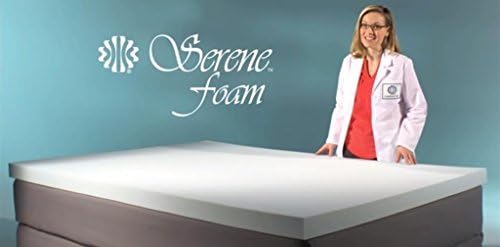 Serene Foam Twin XL Size 3 Inch Thick, Advanced Supportive Air Technology Mattress Bed Topper Made in the USA