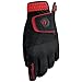 TaylorMade Golf RAIN CONTROL GLOVE (BLACK/RED, MEDIUM), BLACK/RED(MEDIUM, PAIR)
