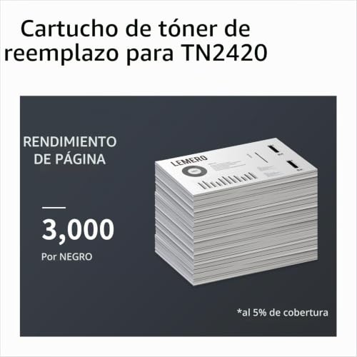 Lemero Compatible Brother TN2420 TN-2420 Toner Cartridges for Brother HL-L2350DN HL-L2370DN HL-L2375DW MFC-L2710DN MFC-L2710DW MFC-L2730DW MFC-L2750DW (4 Black