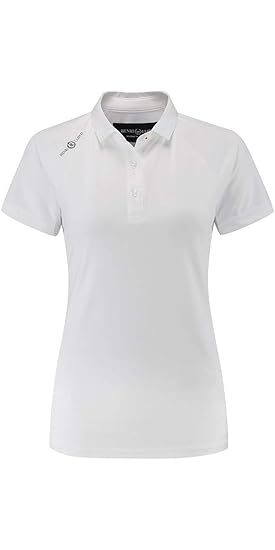 camisa polo blanca mujer
