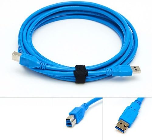 DigiPlate USB 3.0 Tether Cable 15ft 15' Tether Tethered Photography Tools Cable A Male to B Male for Phase One IQ140 IQ150 IQ160 IQ180 IQ250 IQ260 IQ280 IQ3 XF Blue