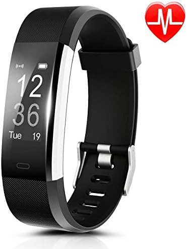 ID115 HR PLUS Fitness Tracker Big OLED 0.96''Screen Fitness Tracker Pedometer Smart Band Heart rate monitor Smartband Wristband For Android &amp; IOS Phone (Black)