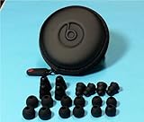 In-Ear Beats Black Carrying Case plus 20 pcs Monster Beats Black Replacement Eargels/Earbuds 4L, 4M, 4S, 8 Triple Flange (4S, 4L) for Dr.Dre, iBeats, Tour, Heart Beats by Lady Gaga, Diddy Beats, Power Beats, Gratitude, DNA, Diesel VEKTR, iSport Victory, iSport Immersion, Inspiration, ClarityMobile, NCredible N-Ergy, Street by 50, Lil Jamz, Turbine, Harajuku In-Ear Earphones