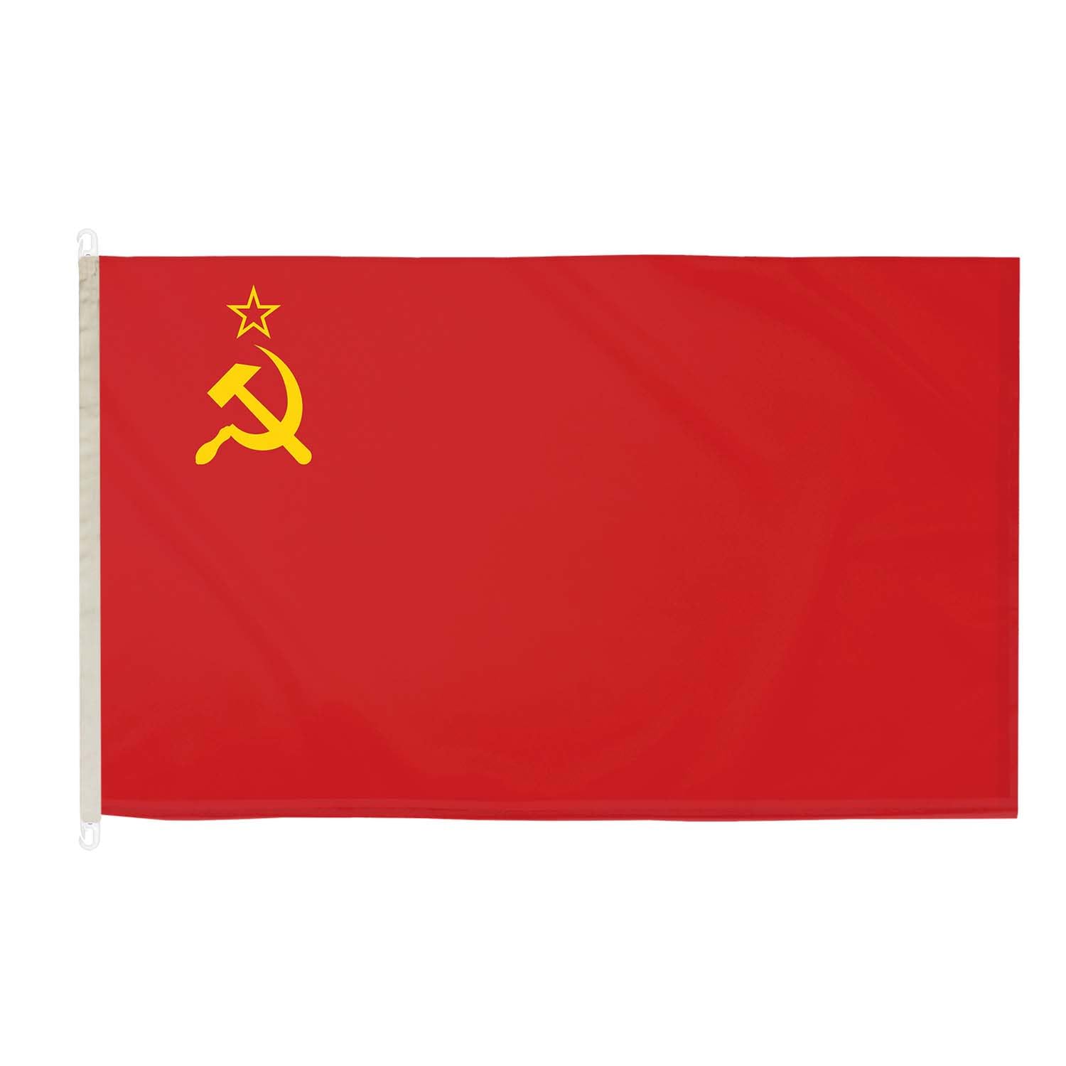 DuraFlag USSR 5ft x 3ft with Clips/Hooks - Premium Quality 5x3 Flags — image 1