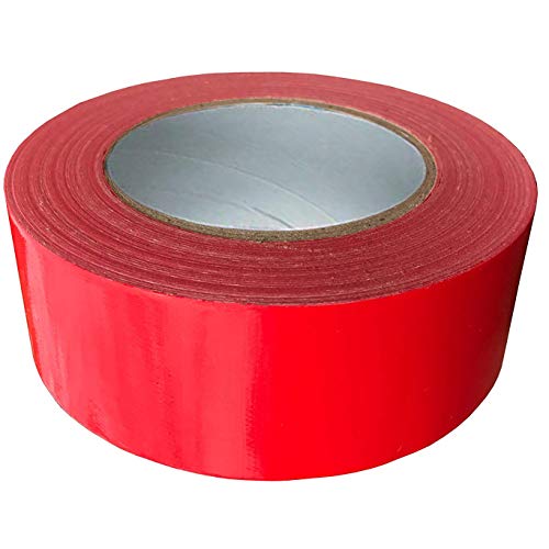 Exa Duct Tape 1.88 Inches x 60 Yards, Duct Tape for Crafts, Extra Strength, No Residue, DIY, Repairs, Indoor Outdoor Use, Book Repair, Must Have Garage Tool (1.88 X 60 Yards, Red) - Thumbnail 2