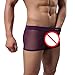 Tonsee® Sexy Men's See Through Briefs Shorts Underwear (M, Purple)