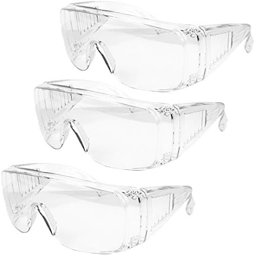 3 Pack Safety Glasses Over Eyeglasses