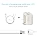 Apple Pencil Charging Station with Built-in USB Charging Cable (5 FT) Metal Docking Silver