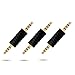 LANMU 3.5mm Audio Adapter,3.5mm Jack Male to Male Adapter Connectors,3.5mm Headphone Stereo AUX Adapter (3 Pack)