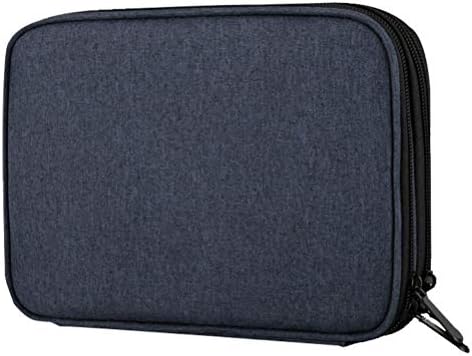 VENUSPANG Electronic Organizer Travel Universal Cable Organizer Electronics Accessories Cases for Cable, Charger, Phone, USB, SD Card, Navy