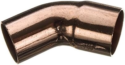 22mm 45 Degree Street Elbow - End Feed - Bag of 10, Bronze, Pipe Size - 22mm