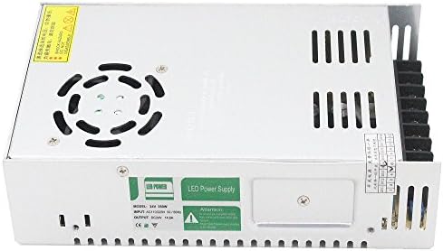LEDMY 350W DC24V Not Waterproof High Wattage Adapter Constant Voltage Power Supply Transformer for LED Strip Light,Panel Light (350W)