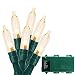 Christmas Lights with Timer & Indicator - Battery Operated String Lights Outdoor String Lights 200 LED String Lights Clear Mini Light Set for Wedding Party Home Garden Wreath, Waterproof, Warm White primary