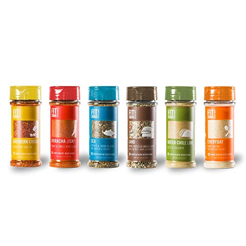 The Fit Cook Spice and Seasoning Set: Gluten & Grain Free, Vegan & Keto Friendly Spice Kit - 6 Health-conscious Hand…