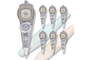 BITOSEE Refills for White Correction Tape, Carrier Tape for the Rectractble Series Refillable White Correction Tape, Refills for School Office Home Supplies,6 Counts