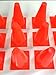 Coast Athletic 7-Inch Orange Sports Training Cones | Agility Soccer Marker Cones , 12 Pack Retail Packaged