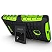 Microsoft Nokia Lumia 435 Case - Tough Rugged Dual Layer Protective Case with Kickstand for Microsoft Nokia Lumia 435 - Green