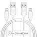 iphone 7 plus cable Delippo [Apple MFI Certified]3.3ft/1m Lightning USB Cable Sturdy Sync & Charge Cord for Apple iPhone 7 6s/6 Plus/ 5S/5C/5 iPad Air Ipod Series PowerLine [2 Pack]