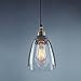 CLAXY® Ecopower Industrial Edison Mini Glass 1-Light Pendant Hanging Lamp Fixture