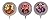 3 Nascar 18" Mylar Party Balloon Bundle - Dale Jarrett, Bill Elliot & Mark Martin