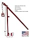Rice Hydro 32 Inch Heavy Duty T Post Puller Set with Lifting Chain Puller | T Post Remover for T Stakes, Metal Fence Post, Sign Post & Tree Stump | Made in The USA