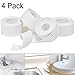4 Pack Caulk Strip,PE Sealing Tape Self Adhesive Caulking Sealant Tape ,Bathroom Sealant Tape PE Self Adhesive, Kitchen, Bathtub and Wall Edge Protector(38mm x 3.2m x 4 Roll)