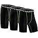 Neleus Men's 3 Pack Compression Short,047,Black,US S,EU M